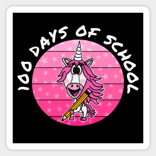 100 Days Of School Unicorn Kindergarten Teacher 2023 Magnet